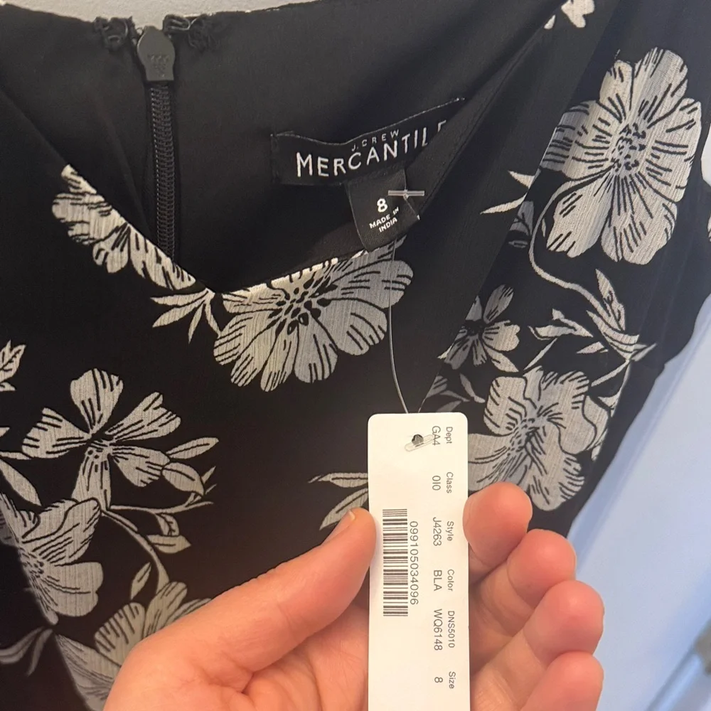 NWT J Crew Mercantile tiered maxi dress 8 J4263 - Picture 6 of 6
